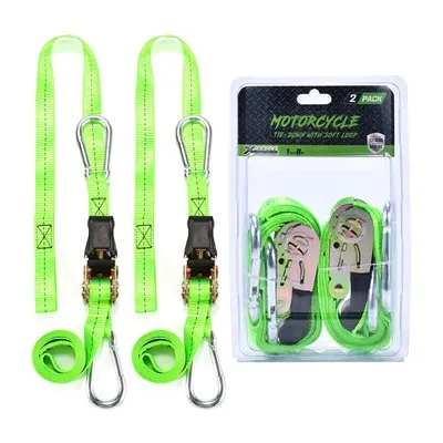 Alça revestida de borracha-de 1 polegada com catraca para motocicleta-alça para baixo