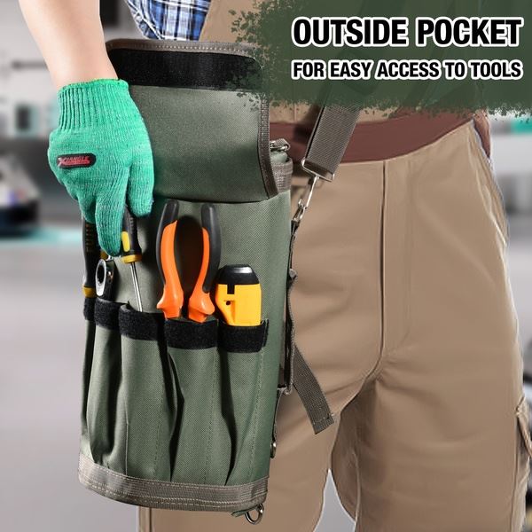 Roll Up Tool Bag With Detachable Pouches